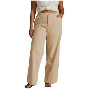 Pilcro Tan Wide Leg Jeans